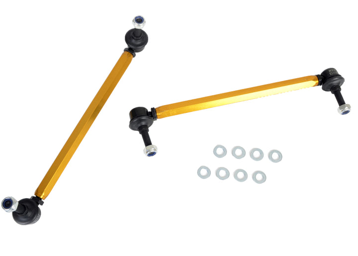 Whiteline 05+ BMW 1 Series/3 Series HD Front Swaybar End Link Assembly (Non AWD iX Models) - Bull Strap