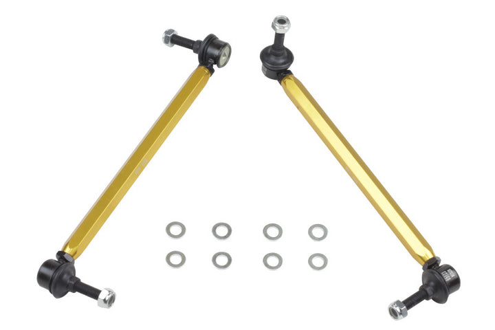 Whiteline 05+ BMW 1 Series/3 Series HD Front Swaybar End Link Assembly (Non AWD iX Models) - Bull Strap