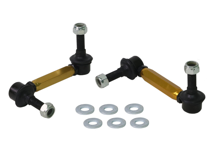 Whiteline 06-09 Toyota FJ Cruiser GSJ10 / 09+ GSJ15 Front Adjustable Heavy Duty Sway Bar Link Kit - Bull Strap