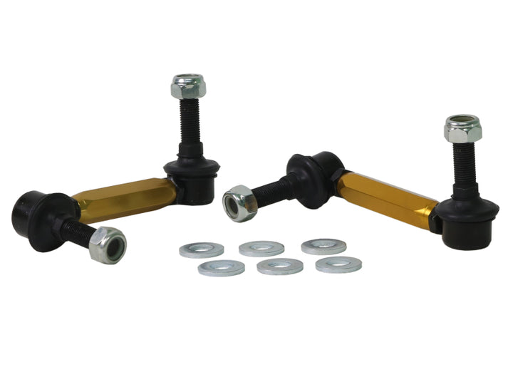 Whiteline 06-09 Toyota FJ Cruiser GSJ10 / 09+ GSJ15 Front Adjustable Heavy Duty Sway Bar Link Kit - Bull Strap