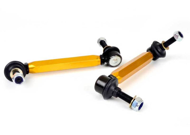 Whiteline 07+ Nissan Skyline R35 GT-R Rear Swaybar link kit h/duty-adjustable steel ball - Bull Strap