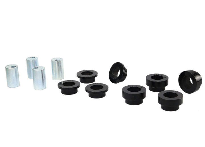 Whiteline 07+ Nissan Skylkine R35 GT-R AWD Front Camber Adj Kit-Upper C/Arm Bushes - Bull Strap
