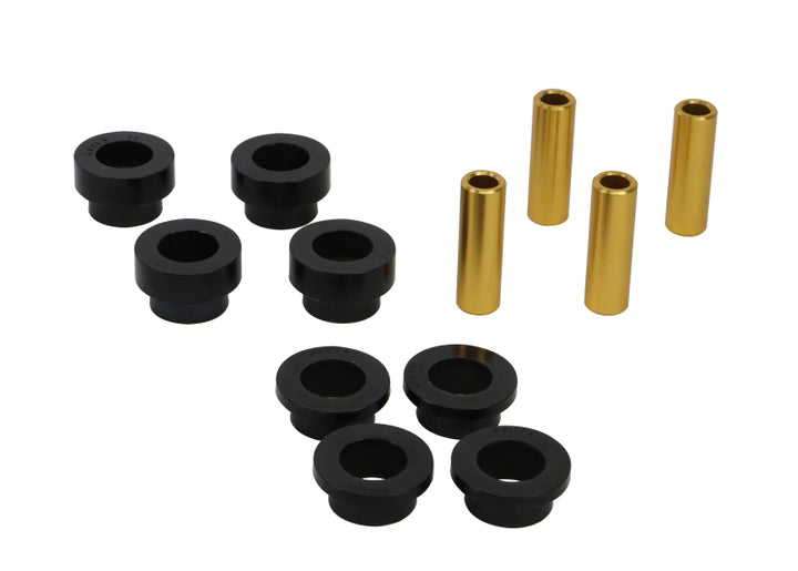 Whiteline 07+ Nissan Skylkine R35 GT-R AWD Front Camber Adj Kit-Upper C/Arm Bushes - Bull Strap