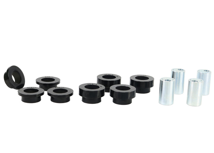 Whiteline 07+ Nissan Skylkine R35 GT-R AWD Front Camber Adj Kit-Upper C/Arm Bushes - Bull Strap