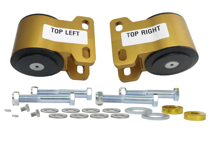 Whiteline 08+ Ford Focus / 04-09 Mazda 3 Front Anti-Lift/Caster - C/A Lower Inner Rear Bushing - Bull Strap
