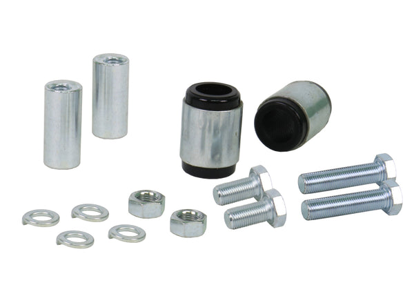 Whiteline 09 lancer Ralliart Rear Camber adj kit-control arm upper bushes - Bull Strap