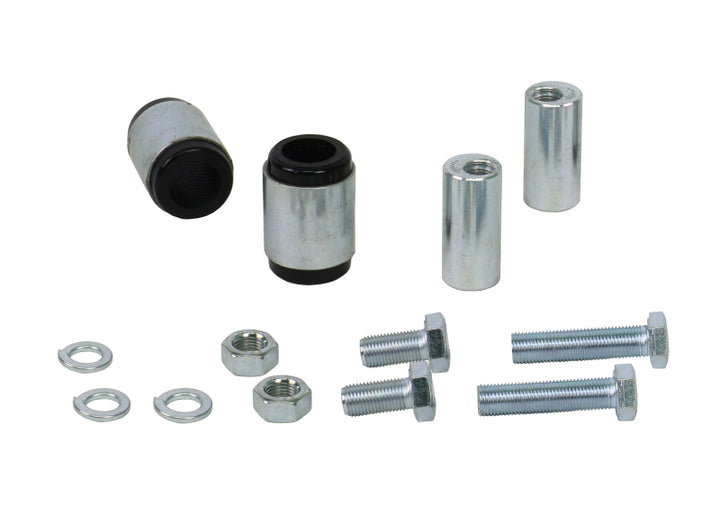 Whiteline 09 lancer Ralliart Rear Camber adj kit-control arm upper bushes - Bull Strap