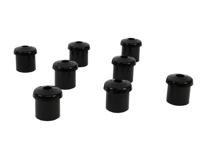 Whiteline 10/65-73 Ford Mustang Rear Spring Eye Rear and Shackle Bushings (35mm OD/12.6mm ID) - Bull Strap