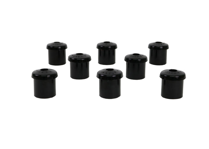 Whiteline 10/65-73 Ford Mustang Rear Spring Eye Rear and Shackle Bushings (35mm OD/12.6mm ID) - Bull Strap