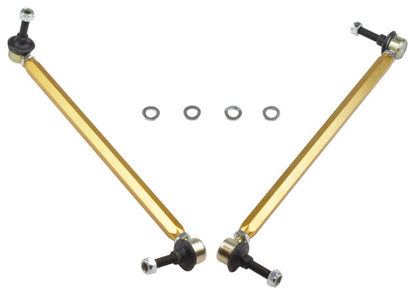 Whiteline 10+ Chevy Camaro FR Coupe Front Sway Bar - Link Assy H/D Adj Steel Ball (360mm C to C) - Bull Strap