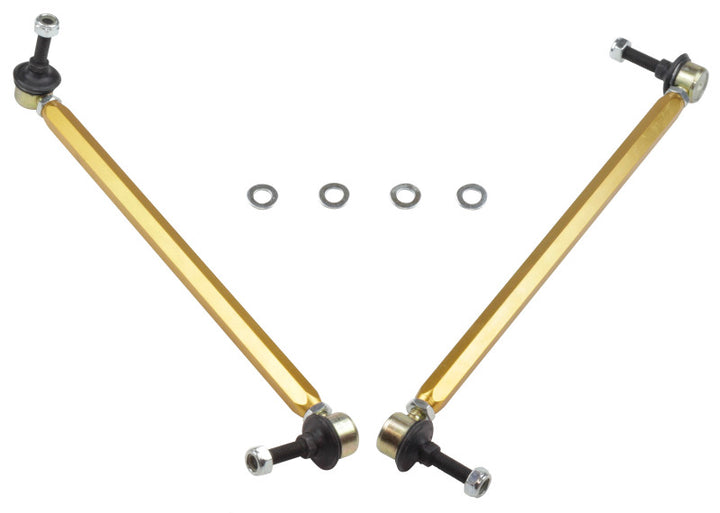 Whiteline 10+ Chevy Camaro FR Coupe Front Sway Bar - Link Assy H/D Adj Steel Ball (360mm C to C) - Bull Strap