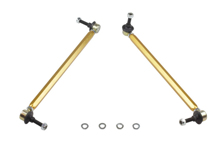 Whiteline 10+ Chevy Camaro FR Coupe Front Sway Bar - Link Assy H/D Adj Steel Ball (360mm C to C) - Bull Strap