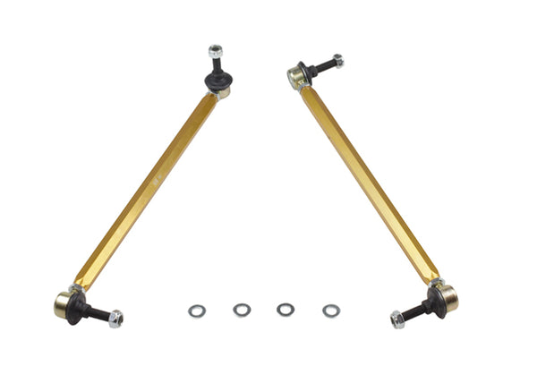 Whiteline 10+ Chevy Camaro FR Coupe Front Sway Bar - Link Assy H/D Adj Steel Ball (380mm C to C) - Bull Strap