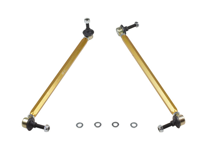 Whiteline 10+ Chevy Camaro FR Coupe Front Sway Bar - Link Assy H/D Adj Steel Ball (380mm C to C) - Bull Strap