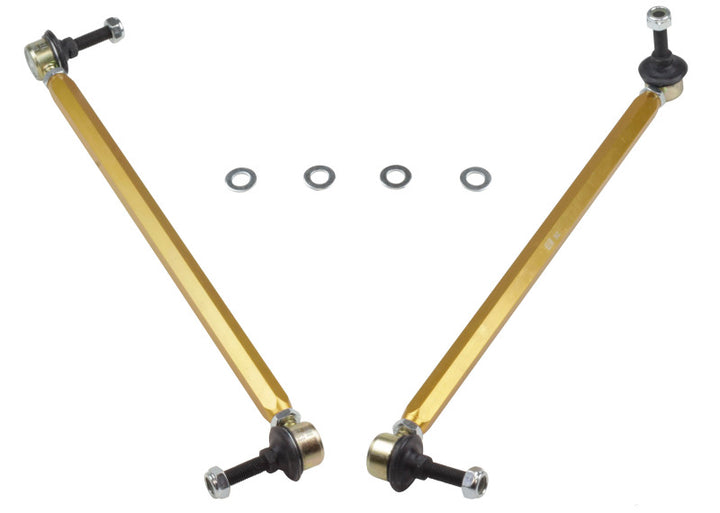 Whiteline 10+ Chevy Camaro FR Coupe Front Sway Bar - Link Assy H/D Adj Steel Ball (380mm C to C) - Bull Strap