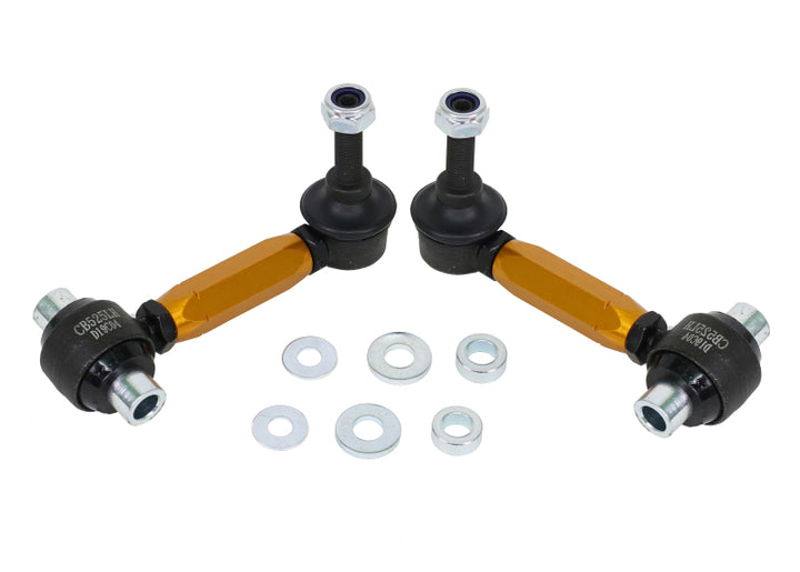 Whiteline 14-23 Mini Cooper (Hardtop) Base/S/JCW Adjustable Sway Bar Link Kit - Bull Strap