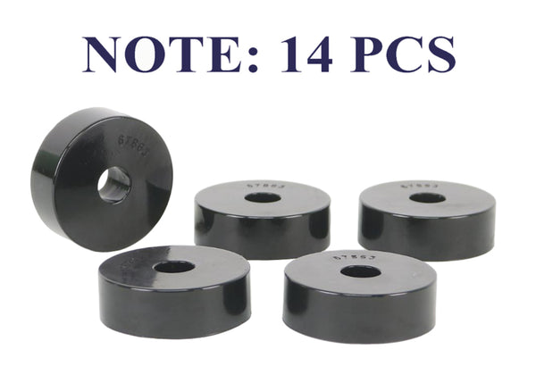 Whiteline 1959-1973 Jeep CJ5 Body Mount Bushing Set - Bull Strap