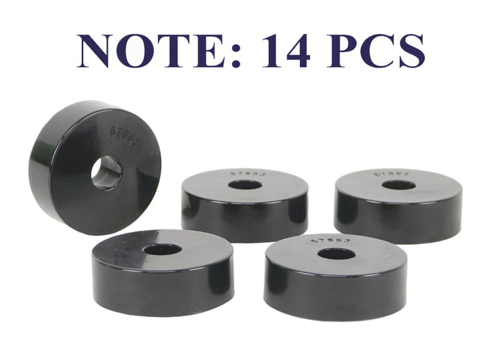 Whiteline 1959-1973 Jeep CJ5 Body Mount Bushing Set - Bull Strap