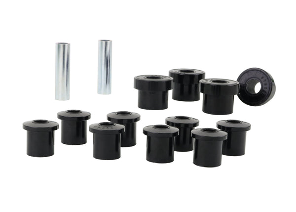 Whiteline 1976-1983 Jeep CJ5 Spring - Eye Front/Rear And Shackle Bushing - Bull Strap