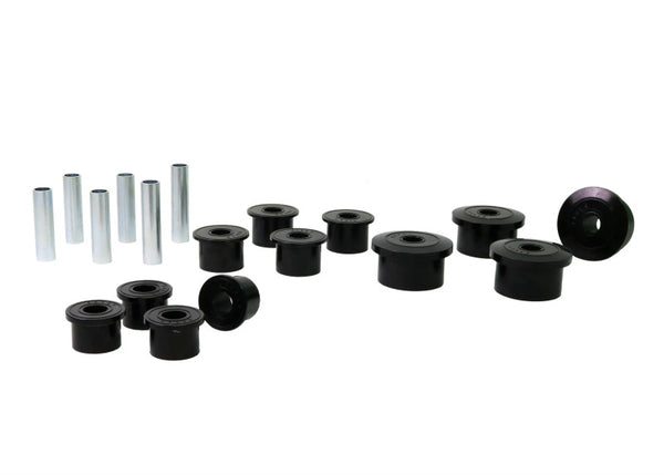 Whiteline 1986-1999 Jeep Cherokee Spring - Eye Front/Rear And Shackle Bushing - Bull Strap