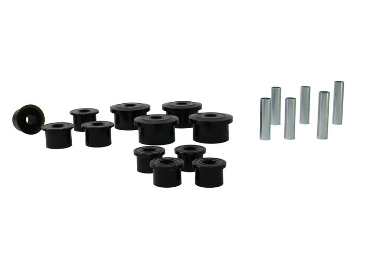 Whiteline 1986-1999 Jeep Cherokee Spring - Eye Front/Rear And Shackle Bushing - Bull Strap
