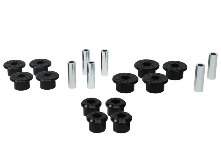 Whiteline 1999-2018 Chevrolet Silverado 1500 Spring - Eye Front/Rear And Shackle Bushing - Bull Strap