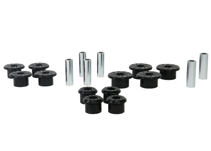Whiteline 1999-2018 Chevrolet Silverado 1500 Spring - Eye Front/Rear And Shackle Bushing - Bull Strap