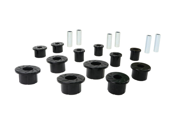 Whiteline 2003-2009 Dodge Ram 2500 Spring - Eye Front/Rear And Shackle Bushing - Bull Strap