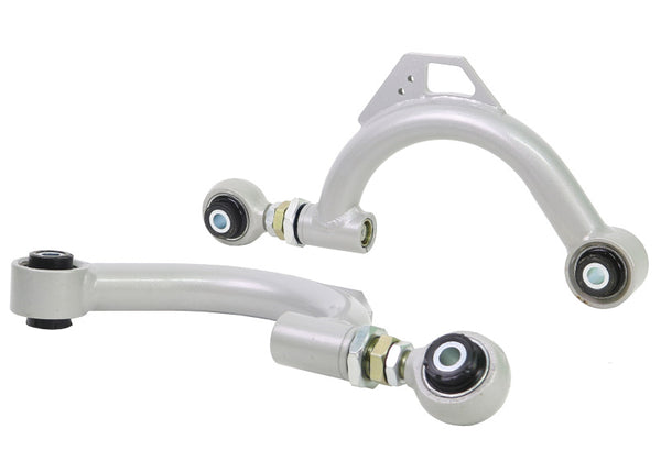 Whiteline 2015+ Honda Civic Rear Upper Camber Arm Adjustable - Pair - Bull Strap