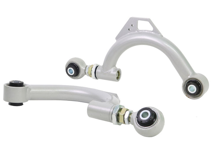 Whiteline 2015+ Honda Civic Rear Upper Camber Arm Adjustable - Pair - Bull Strap