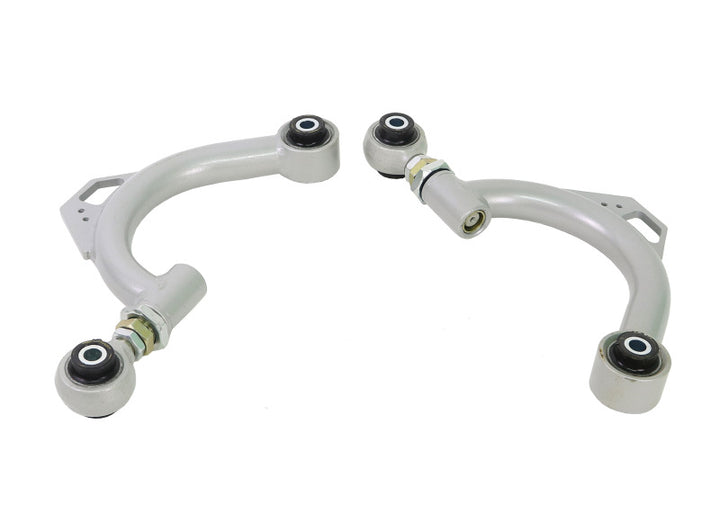 Whiteline 2015+ Honda Civic Rear Upper Camber Arm Adjustable - Pair - Bull Strap