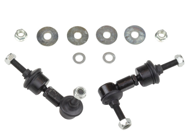 Whiteline 5/05+ Ford Focus / 04+ Mazda 3 BK Rear Swaybar Link Kit H/Duty Adj Steel Ball - Bull Strap