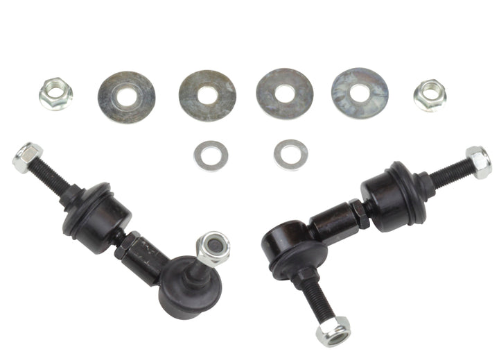 Whiteline 5/05+ Ford Focus / 04+ Mazda 3 BK Rear Swaybar Link Kit H/Duty Adj Steel Ball - Bull Strap