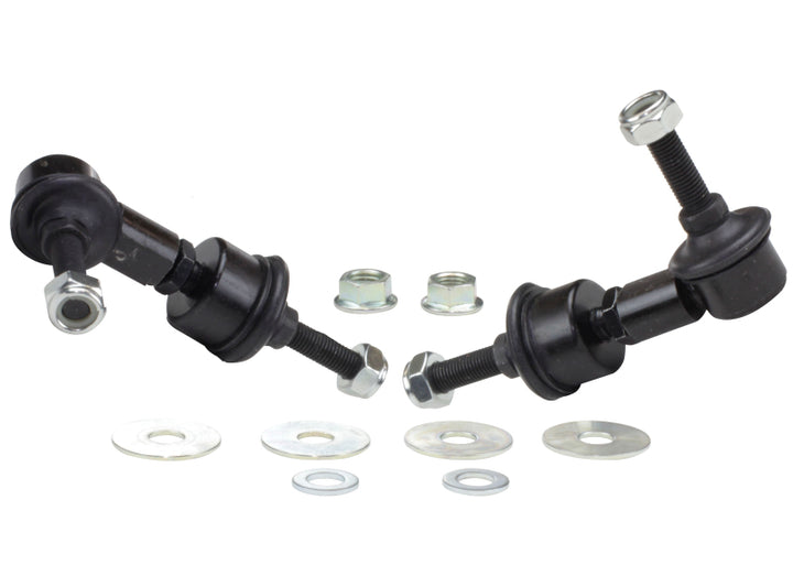Whiteline 5/05+ Ford Focus / 04+ Mazda 3 BK Rear Swaybar Link Kit H/Duty Adj Steel Ball - Bull Strap