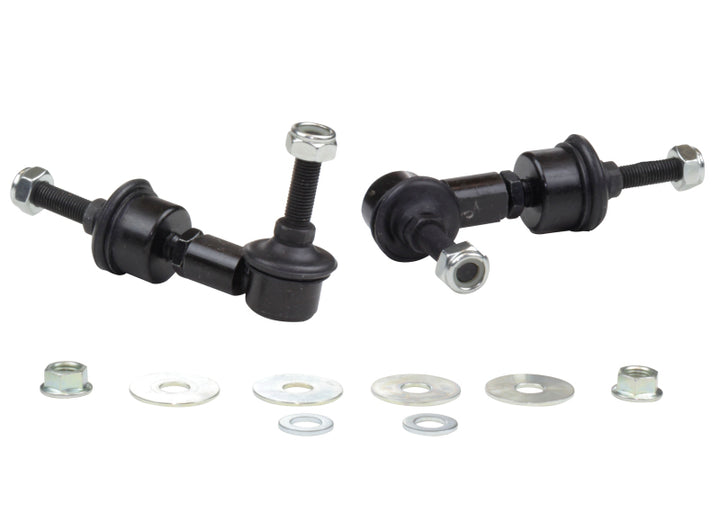 Whiteline 5/05+ Ford Focus / 04+ Mazda 3 BK Rear Swaybar Link Kit H/Duty Adj Steel Ball - Bull Strap