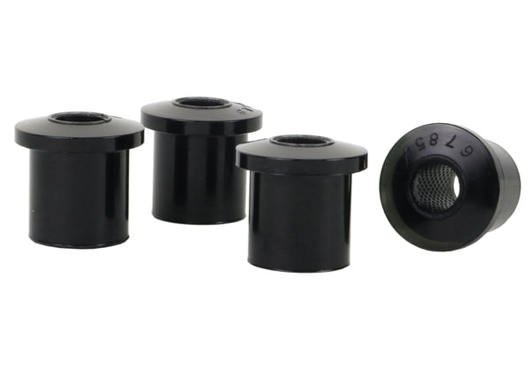 Whiteline 79-88 Toyota Pickup Front Leaf Spring Shackle Bushing Kit - Bull Strap