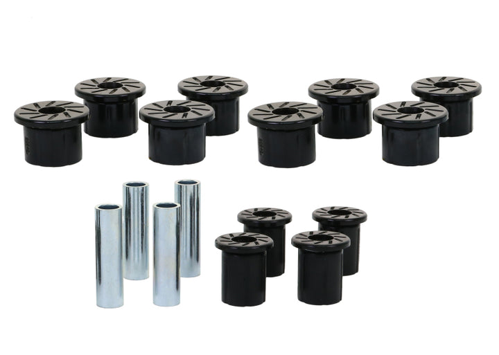 Whiteline 89-95 Toyota Pickup / 01-04 Toyota Tacoma Rear Leaf Spring Shackle Bushing Kit - Bull Strap