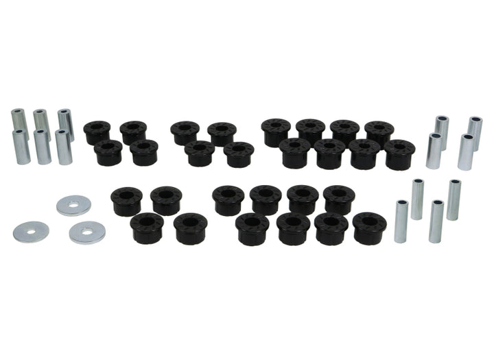 Whiteline 90-05 Mazda Miata (NA/NB Chassis) Rear Control Arm Bushing Kit - Bull Strap