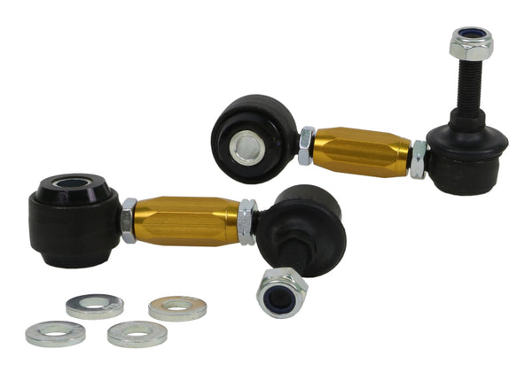 Whiteline 90-97 Mazda Miata Adjustable Front Sway Bar Links - Bull Strap