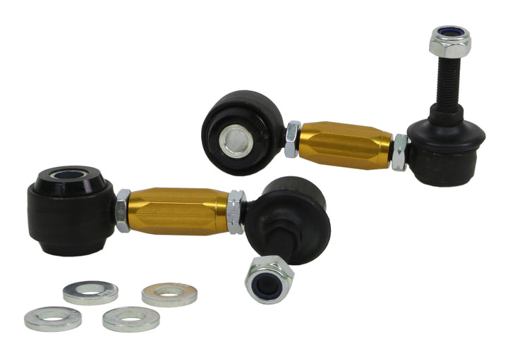 Whiteline 90-97 Mazda Miata Adjustable Front Sway Bar Links - Bull Strap