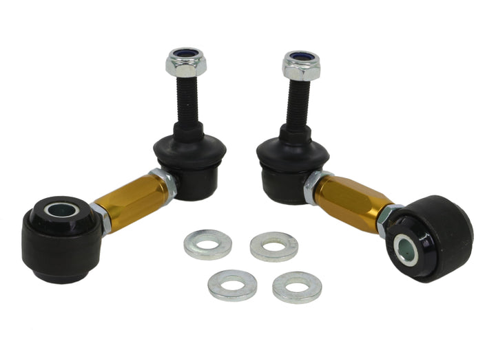 Whiteline 90-97 Mazda Miata Adjustable Front Sway Bar Links - Bull Strap