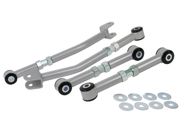 Whiteline 98-08 Subaru Legacy Liberty Rear Lower Control arm-adjust toe/camber - Bull Strap