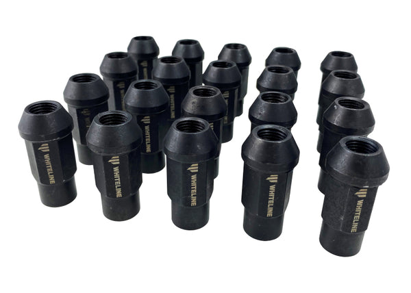 Whiteline M12x1.50 Branded Wheel Nuts - Set of 20 - Bull Strap