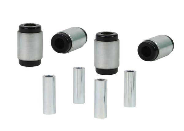 Whiteline Plus 03+ Nissan 350z / Infiniti G35 Front Upper Inner Control Arm Bushing Kit - Bull Strap