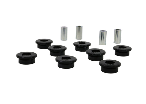 Whiteline Plus 11/00-05 Honda Civic / 95-05 CR-V Rear Control Arm - Lower Outer Bushing Kit - Bull Strap