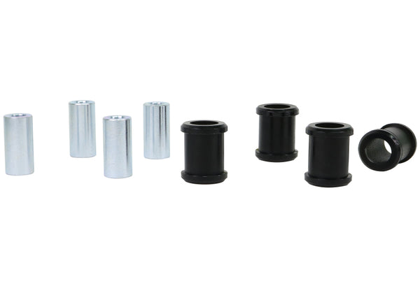Whiteline Plus 7/03-11 Mazda RX8, 05+ Mazda Miata Rear Trailing Arm - Lower Bushing Kit - Bull Strap