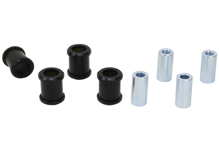Whiteline Plus 7/03-11 Mazda RX8, 05+ Mazda Miata Rear Trailing Arm - Lower Bushing Kit - Bull Strap