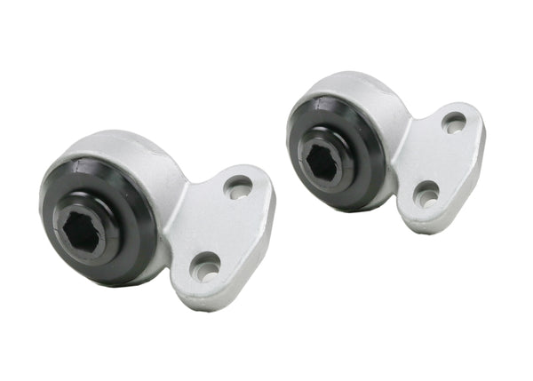 Whiteline Plus 99-06 BMW E46 NonM, 03-05 BMW Z4 NonM Front Control Arm Lower Inner Rear Bushing Set - Bull Strap