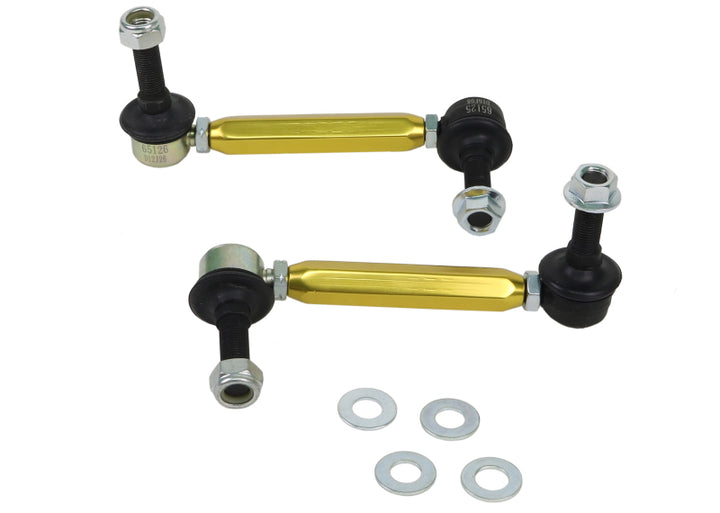 Whiteline Universal Sway Bar - Link Assembly Heavy Duty 150mm-175mm Adjustable Steel Ball - Bull Strap