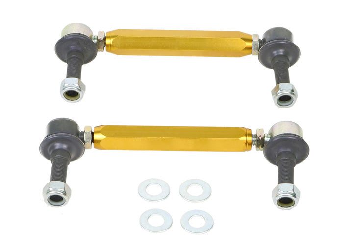 Whiteline Universal Sway Bar - Link Assembly Heavy Duty 330mm-355mm Adjustable Steel Ball - Bull Strap